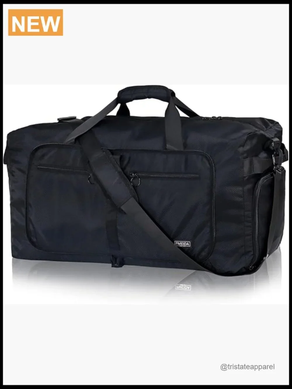 65L Foldable Travel Duffle Bag with Shoe Compartment